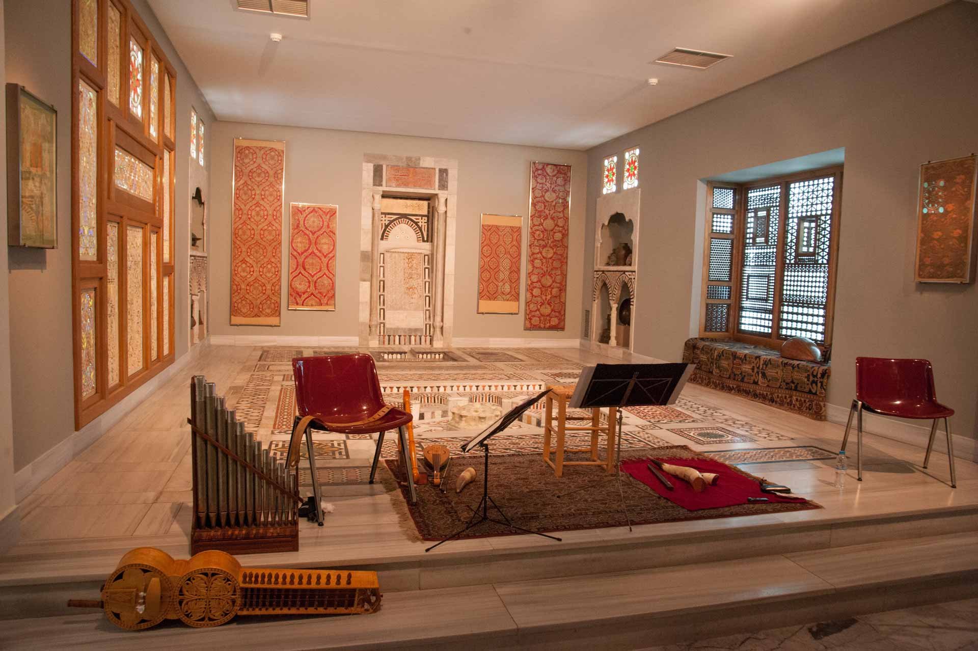 ROOM WITH INTERIOR FROM A CAIRO MANSION HOUSE 